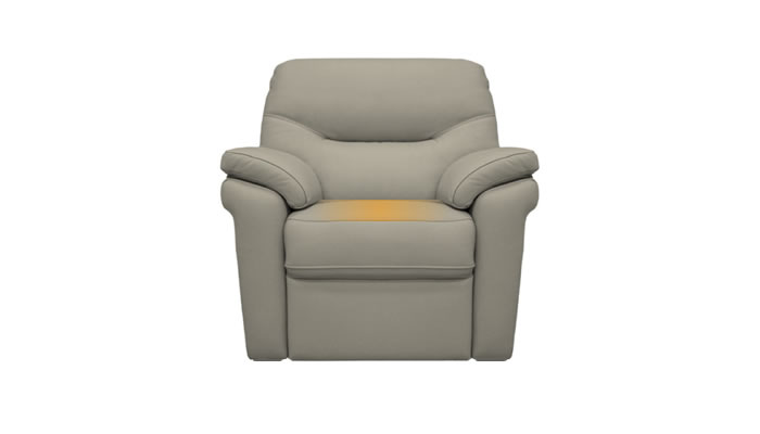 G Plan Seattle Leather Armchair Cambridge Taupe